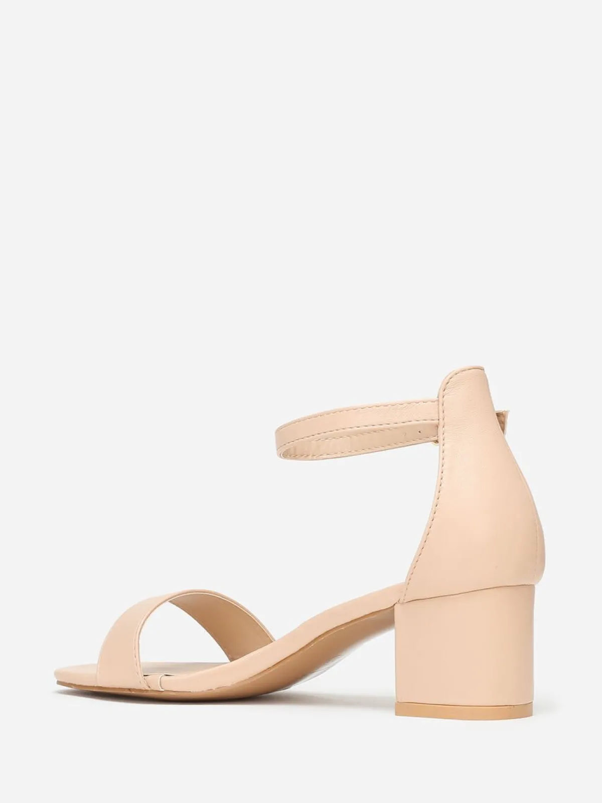 Best La Modeuse Sandales carrées en simili Beige