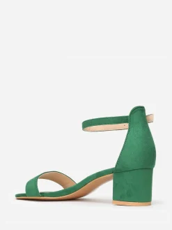 Best La Modeuse Sandales  en suédine à petit talon Vert