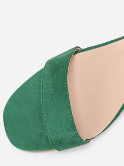 Best La Modeuse Sandales  en suédine à petit talon Vert
