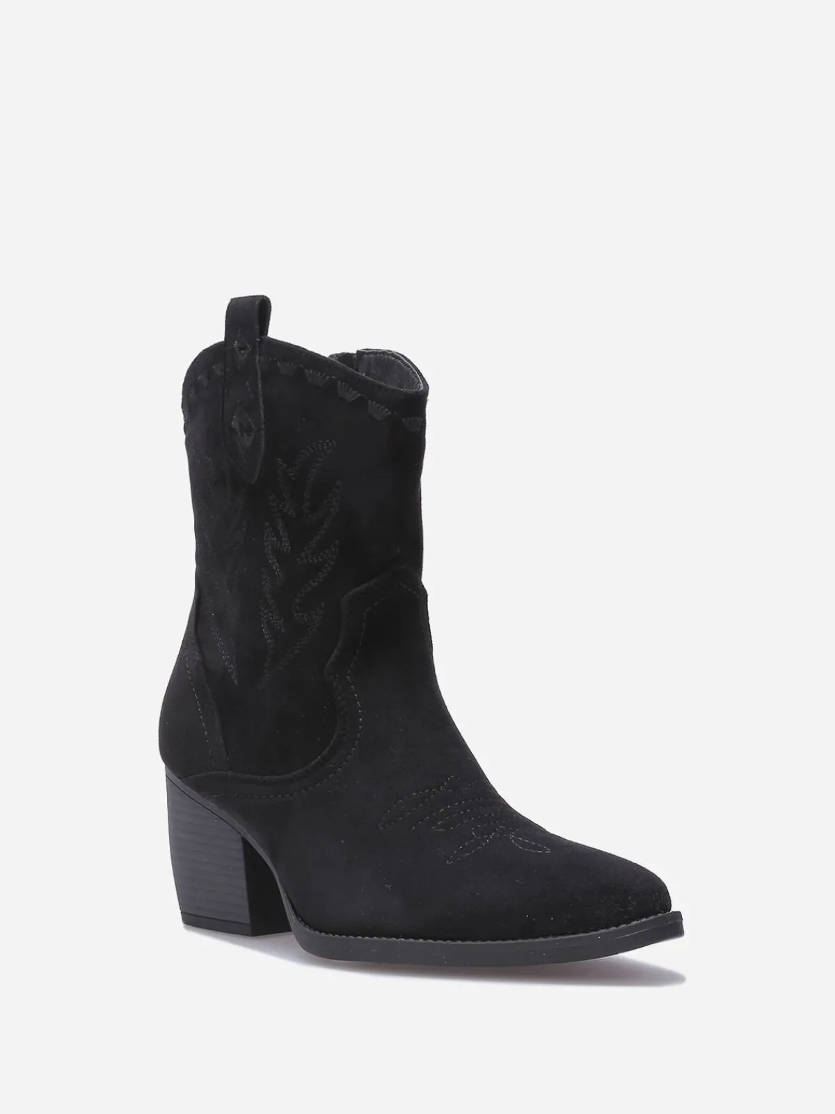 New La Modeuse Santiags basses à surpiqûres Noir