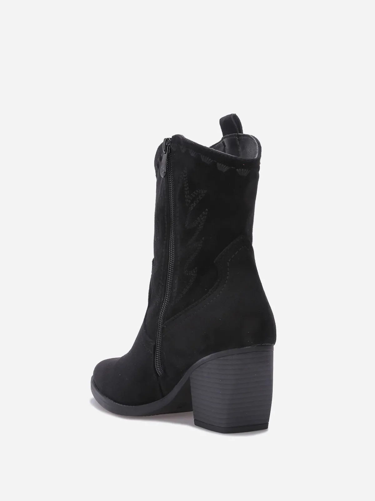 New La Modeuse Santiags basses à surpiqûres Noir