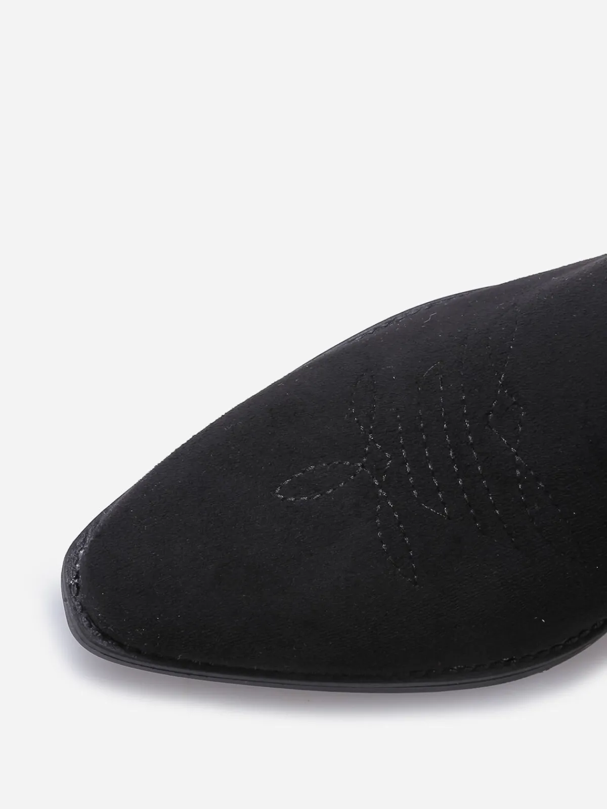 New La Modeuse Santiags basses à surpiqûres Noir