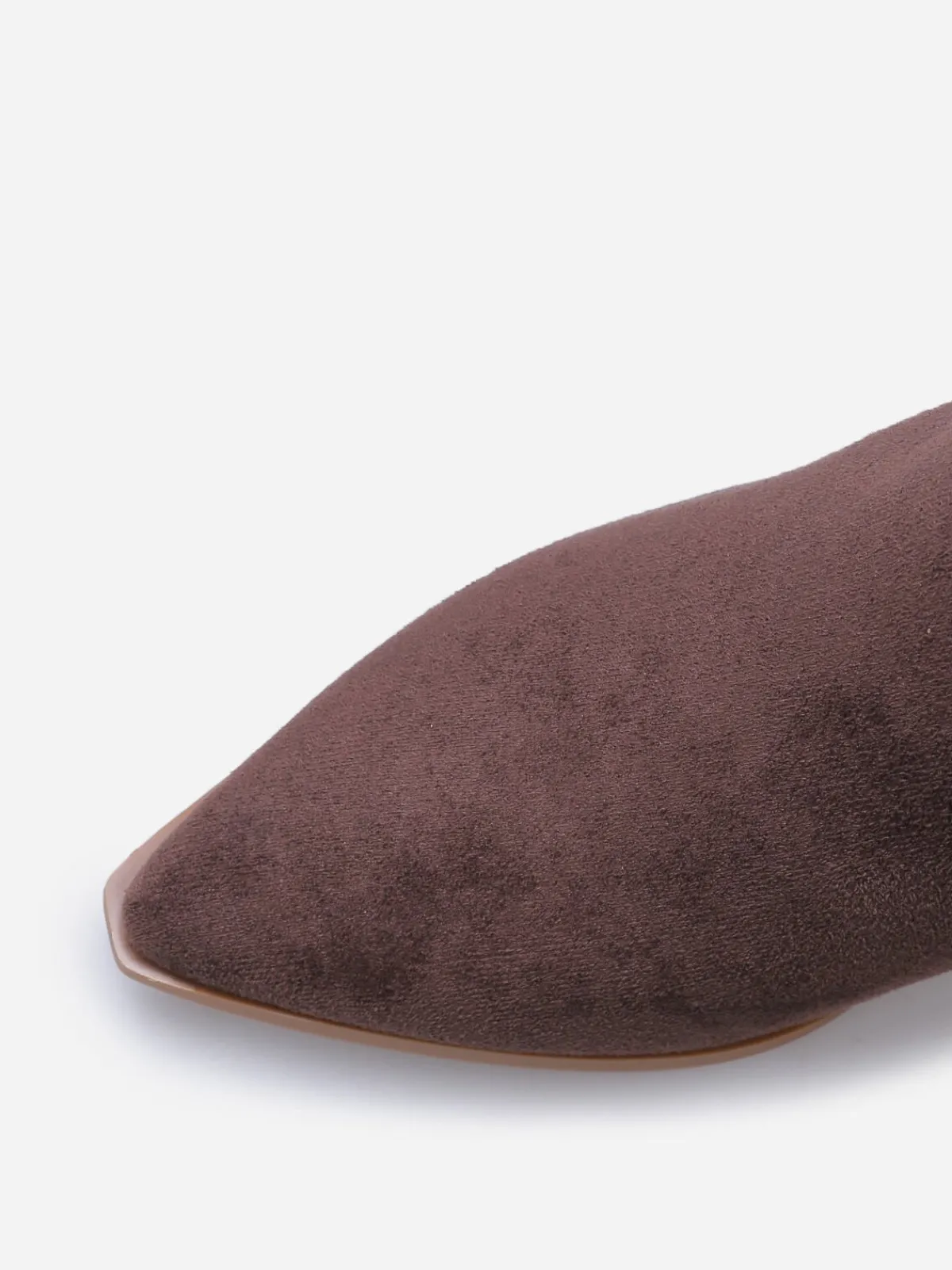 New La Modeuse Santiags en suédine à motifs surpiqués Marron