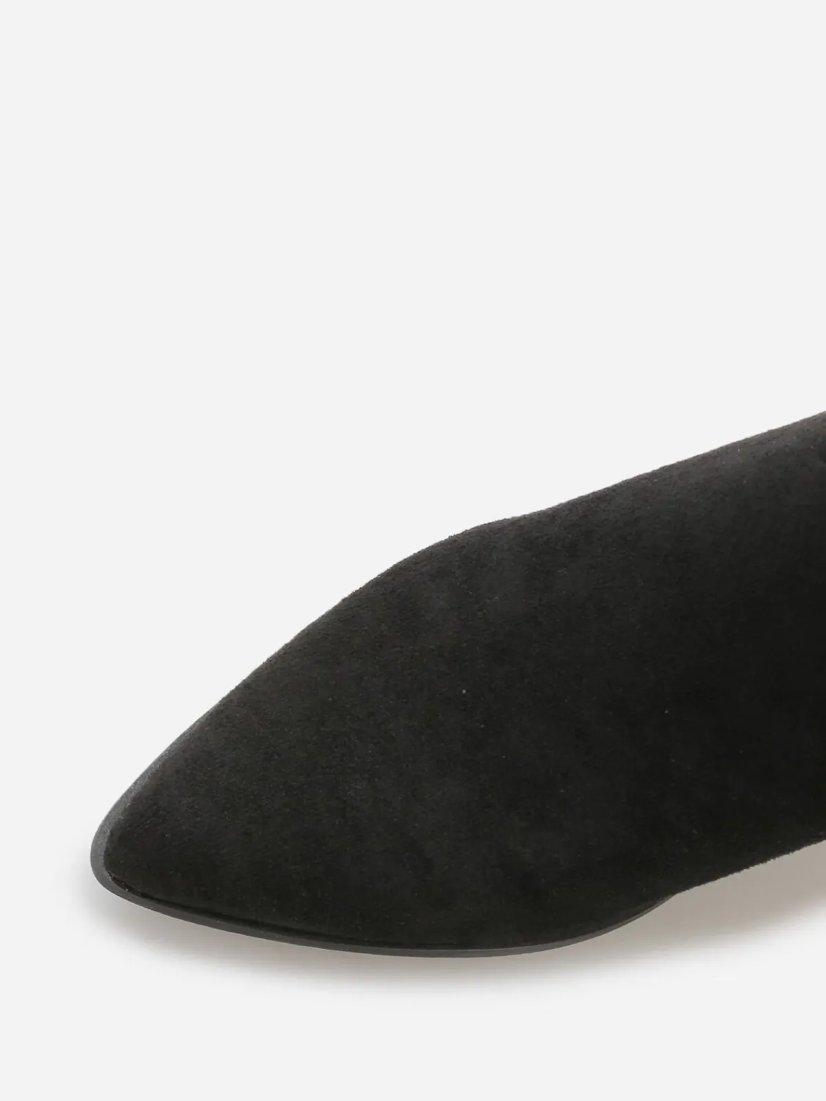 New La Modeuse Santiags en suédine à surpiqûres Noir