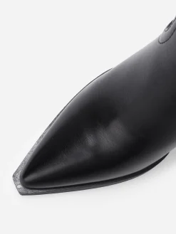 Best La Modeuse Santiags hautes et pointues en simili Noir