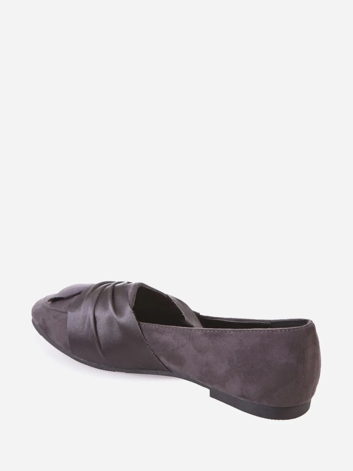 Online La Modeuse Slippers à noeud satiné Gris