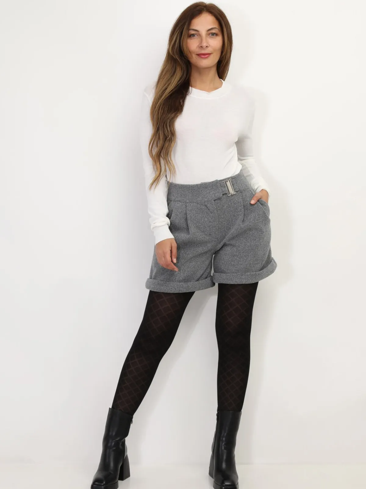 Online La Modeuse Sous-pull à col rond Blanc