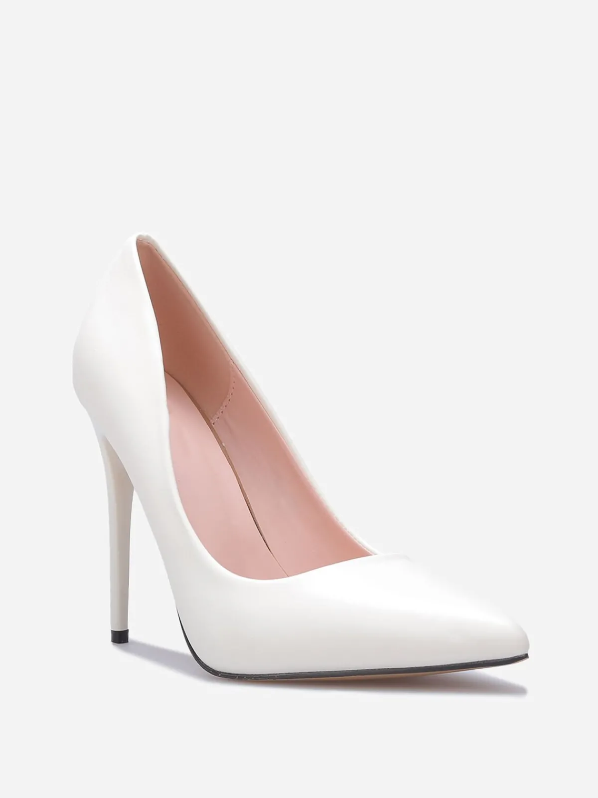 Best La Modeuse Stilettos à talon verni Blanc
