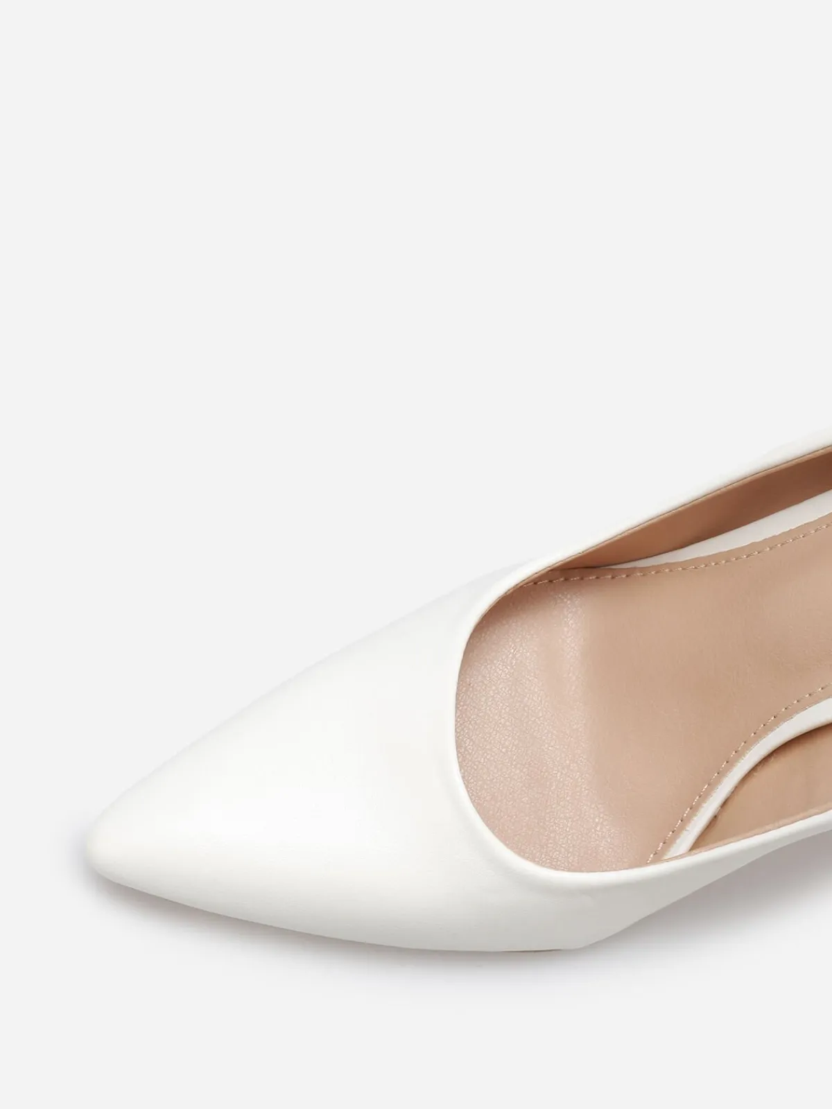 Best La Modeuse Stilettos pointus à talon aiguille Blanc