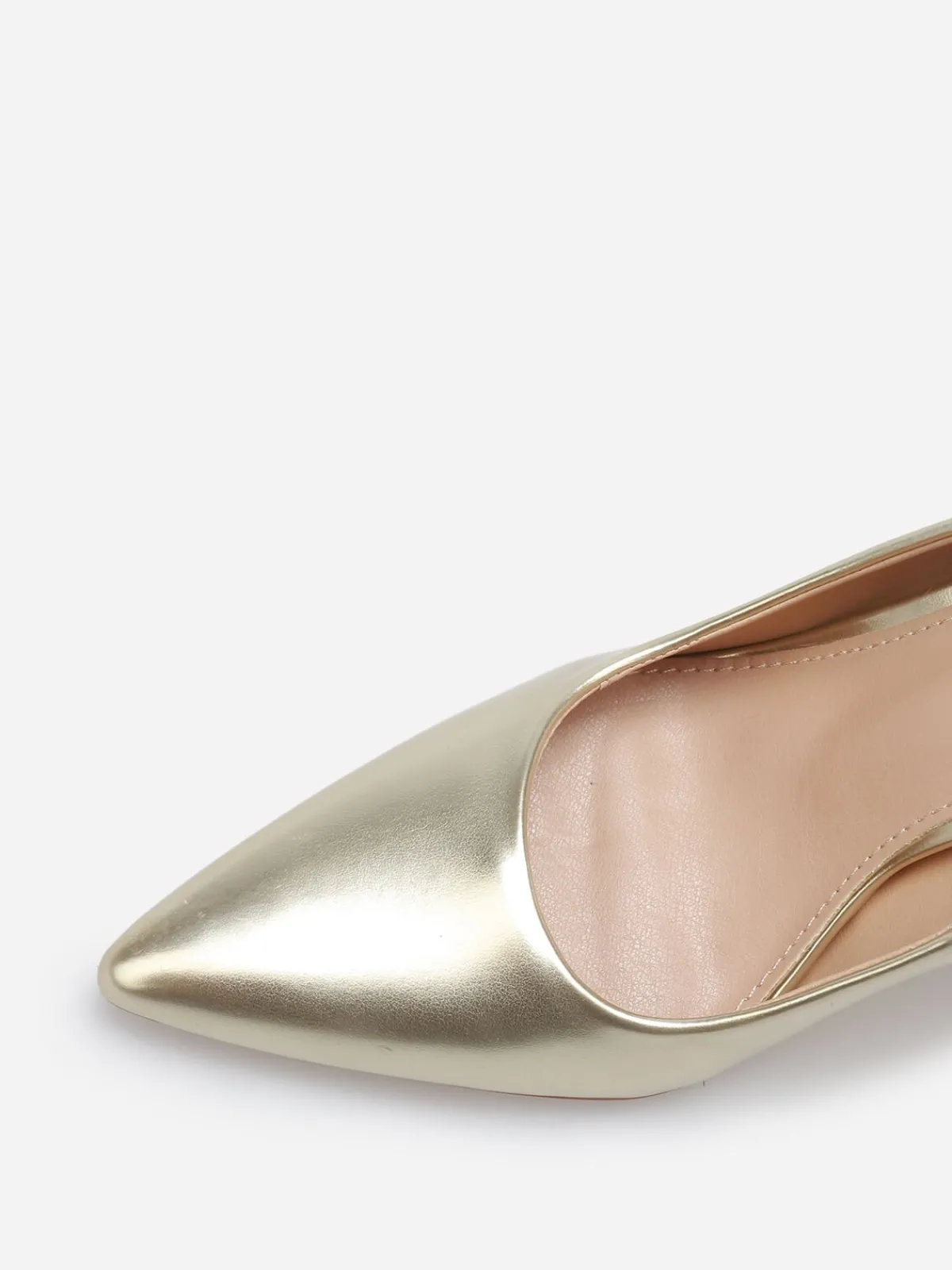 Sale La Modeuse Stilettos pointus à talon aiguille Doré