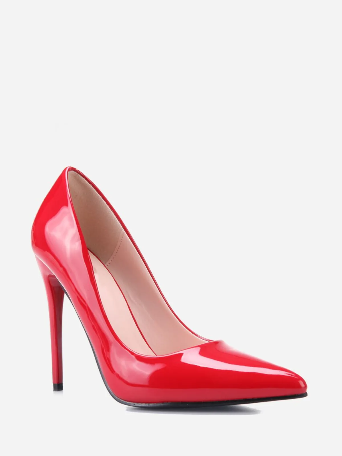 Hot La Modeuse Stilettos vernis à bout pointu Rouge