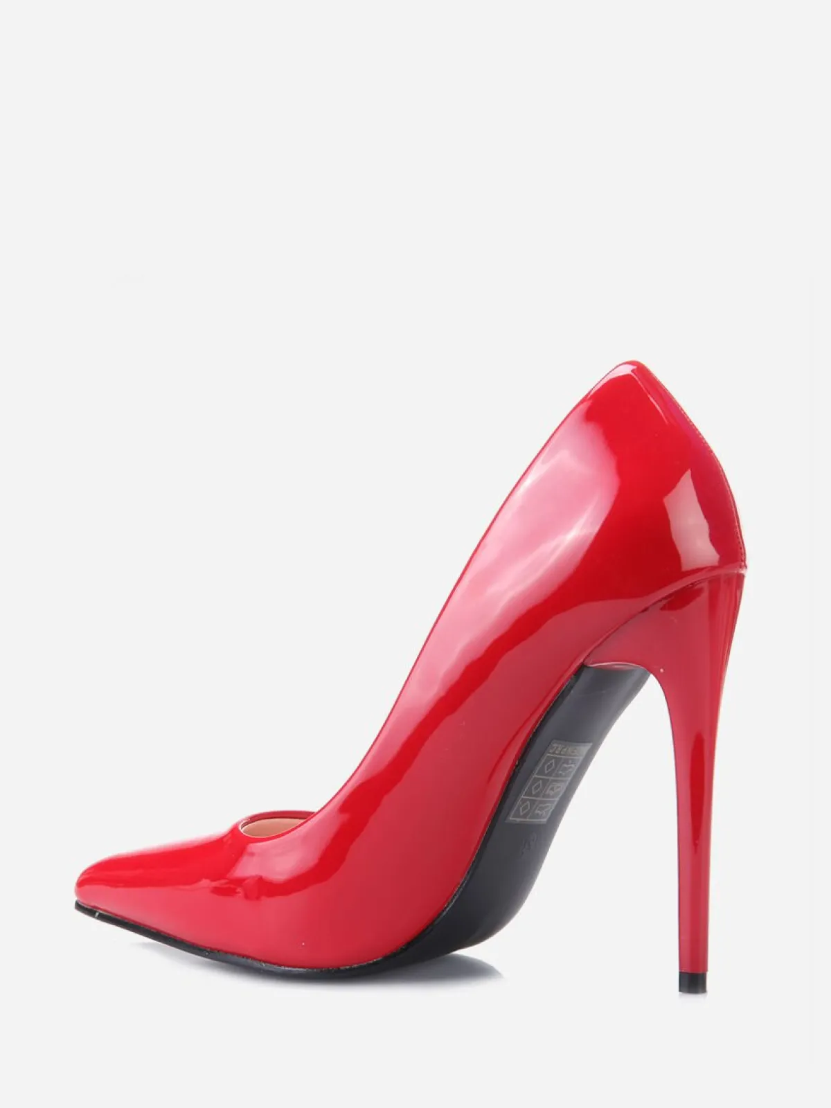 Hot La Modeuse Stilettos vernis à bout pointu Rouge