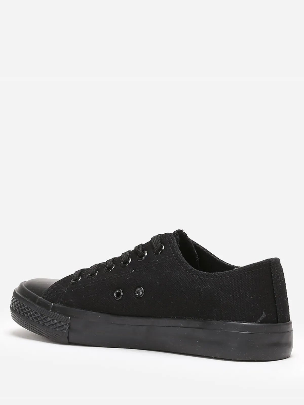 Discount La Modeuse Tennis basses en toile Noir
