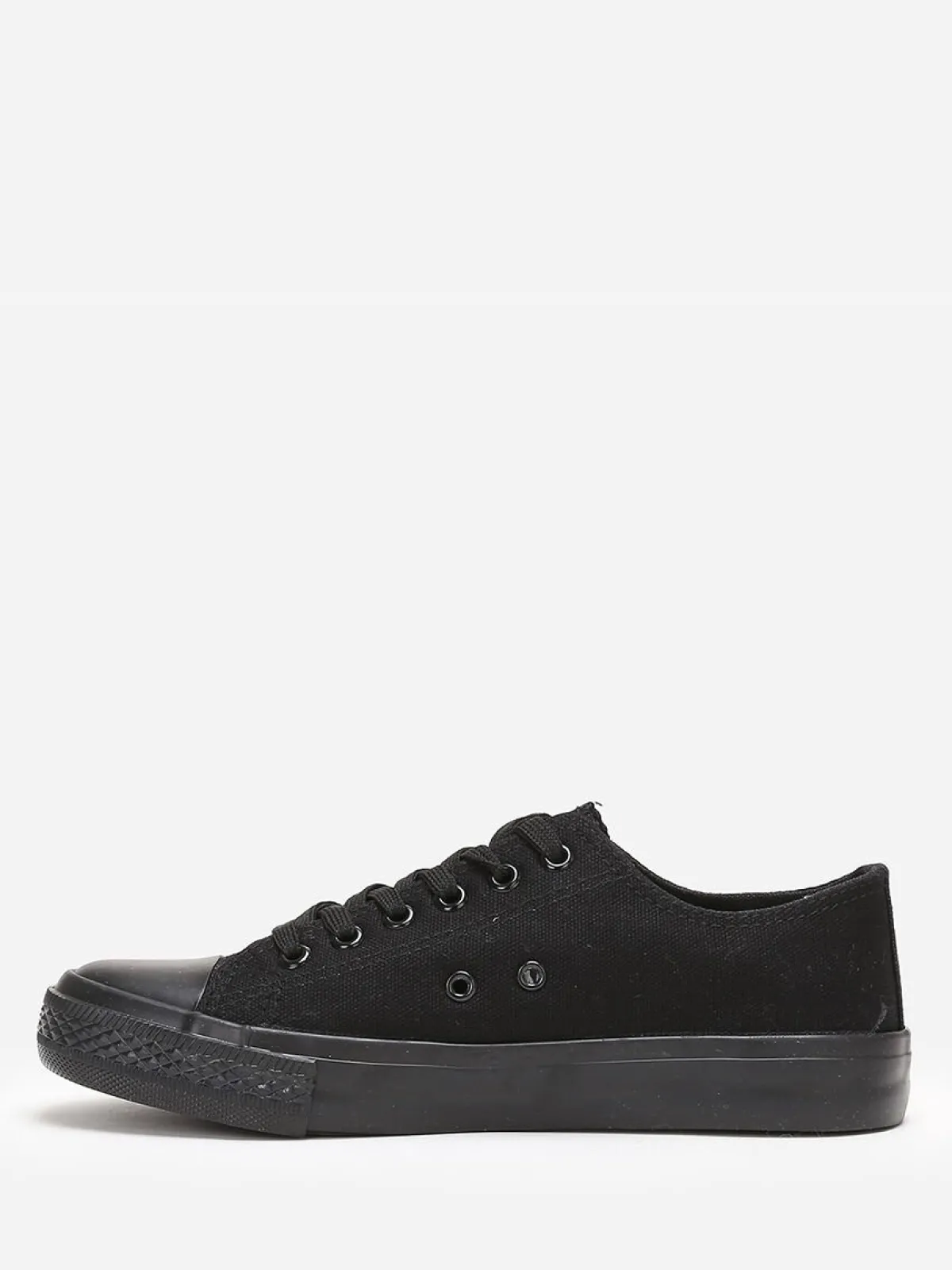 Discount La Modeuse Tennis basses en toile Noir