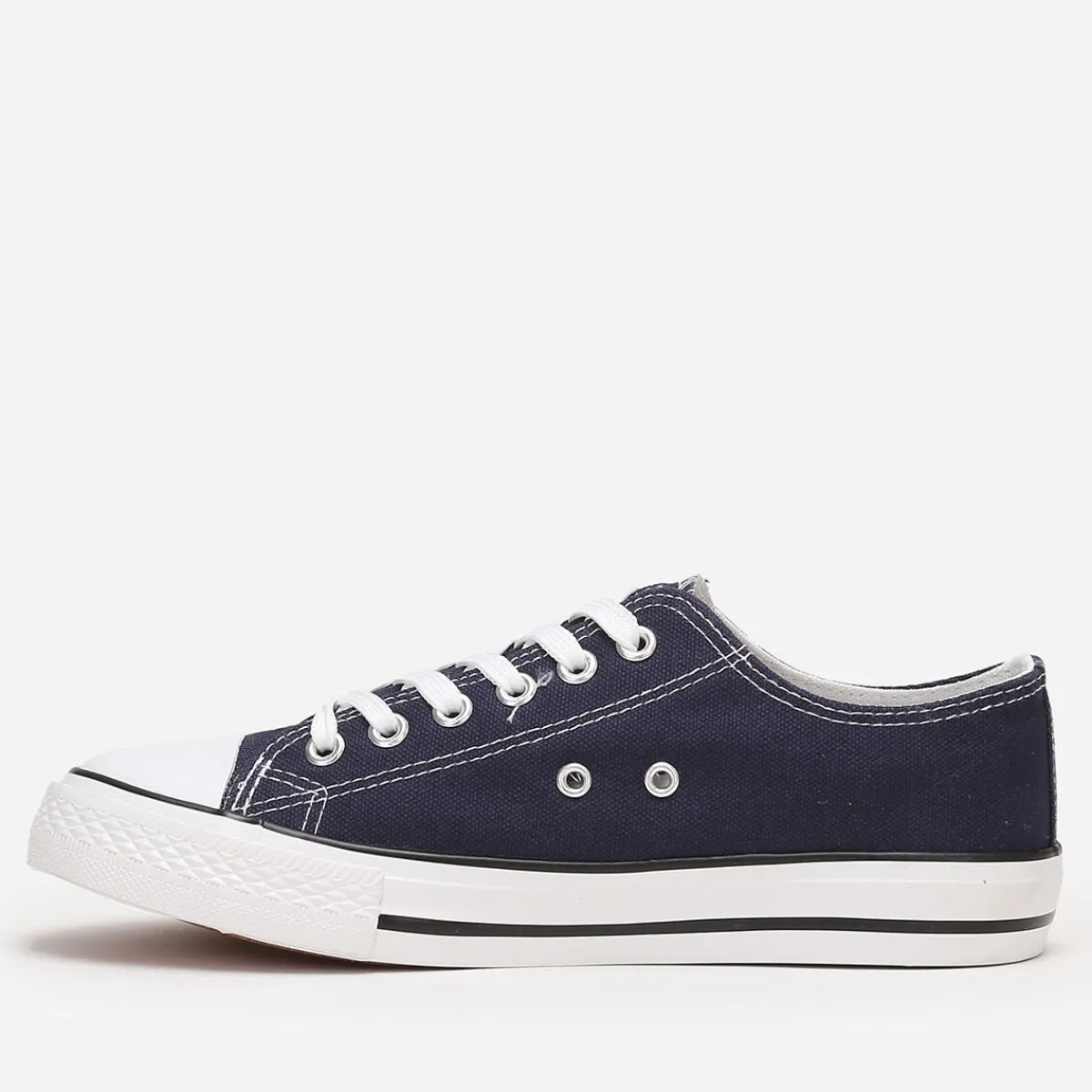 New La Modeuse Tennis basses en toile BleuMarine