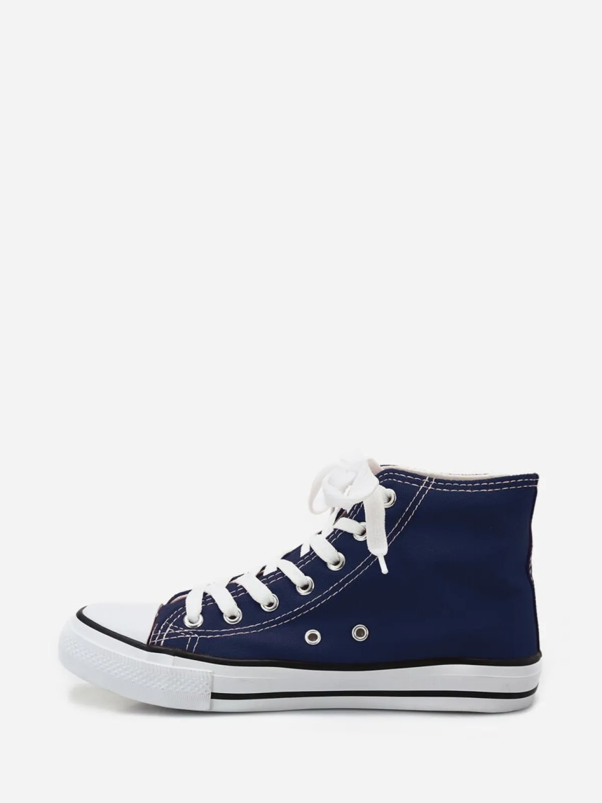 Clearance La Modeuse Tennis en toile à lacets Bleufoncé