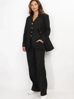 New La Modeuse Veste de costume oversize Noir